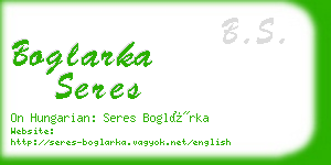 boglarka seres business card